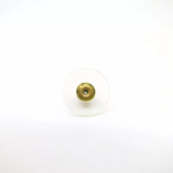 Authentic CHANEL Round Earrings A2I Purple Brass - Picture 7 of 9